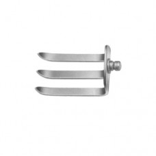 Caspar Lateral Blade Blade with 3 Prongs Stainless Steel, Blade Size 32 x 37 mm